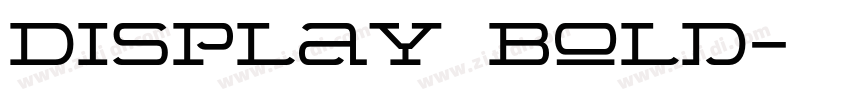 Display Bold字体转换
